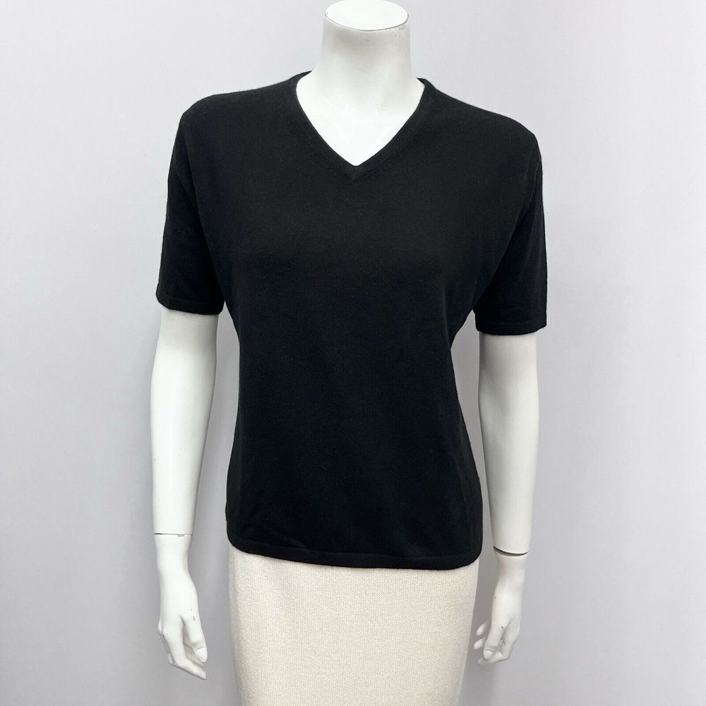 Vintage Jennifer Tyler Knit Couture Cashmere Top Large‎